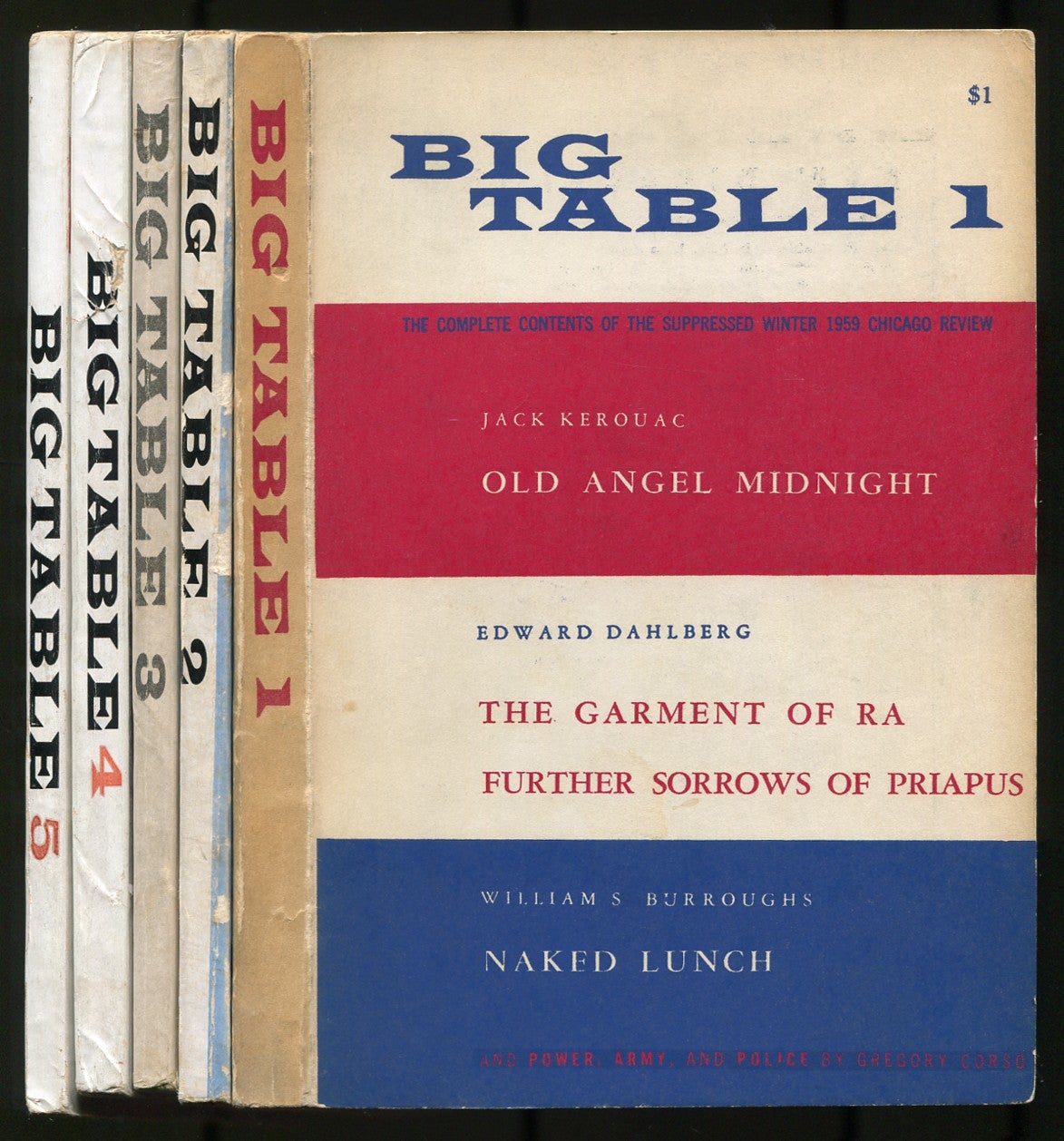 Big Table 1-5 by William S. BURROUGHS, John Updik, Charles Olson, LoRoi on  Between the Covers