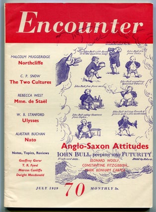 Item #542348 Encounter – July 1959, Vol. XIII, No. 1 (70). Ted HUGHES, Arthur Miller, Stephen...