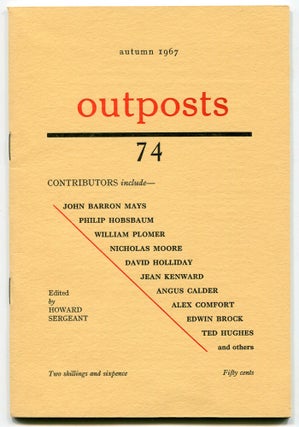 Item #542375 Outposts – Number 74, Autumn 1967. Ted HUGHES, Joanna Lynham, Edwin Brock, Ernest...