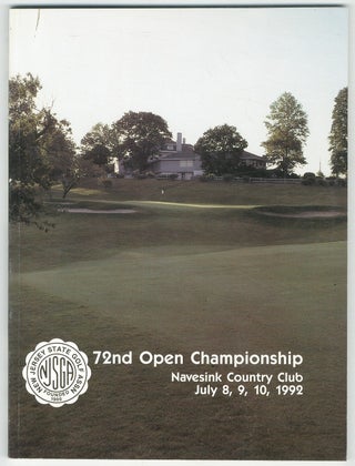 Item #542698 [Cover Title]: 72nd Open Championship. Navesink Country Club, July 8, 9, 10, 1992