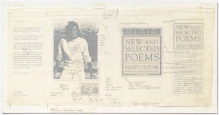 Item #542708 [Jacket and Wrapper Mock-Up]: New and Selected Poems. Mary OLIVER