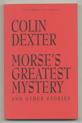 Item #543979 Morse's Greatest Mystery and Other Stories. Colin DEXTER