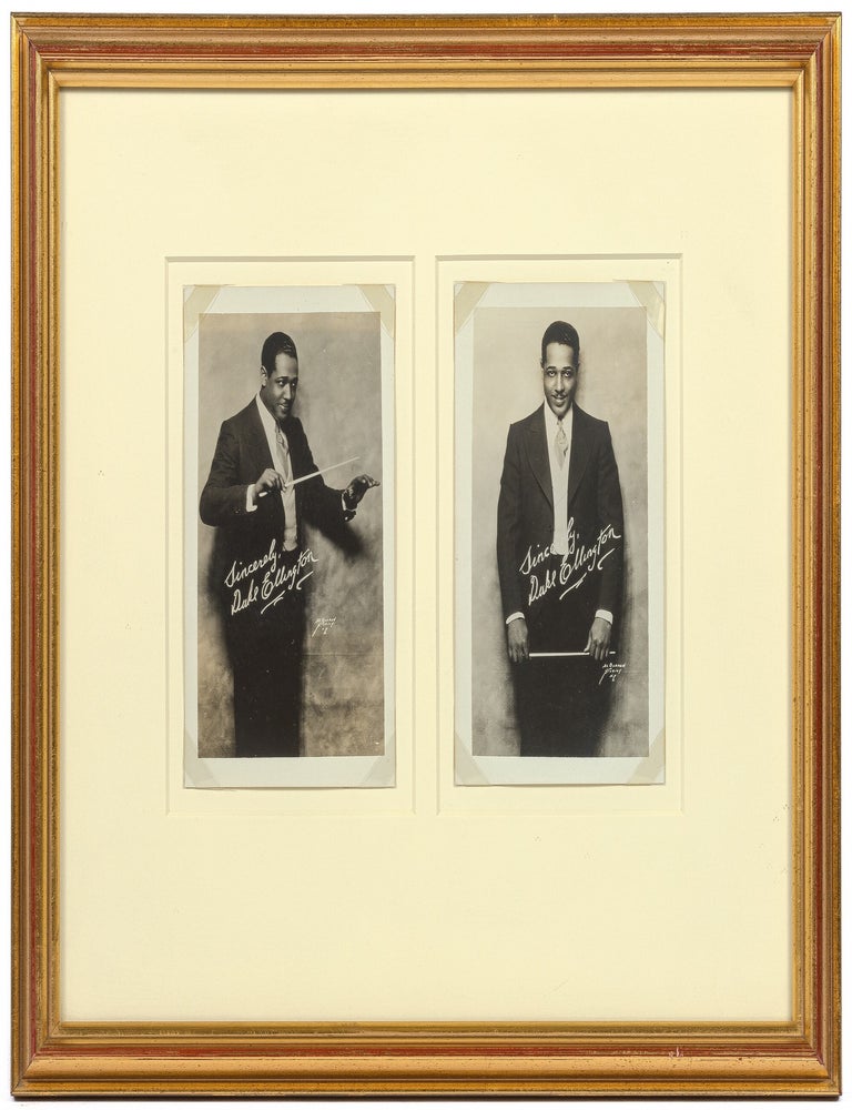 Two Framed Real Photo Postcards of Duke Ellington. Duke ELLINGTON.