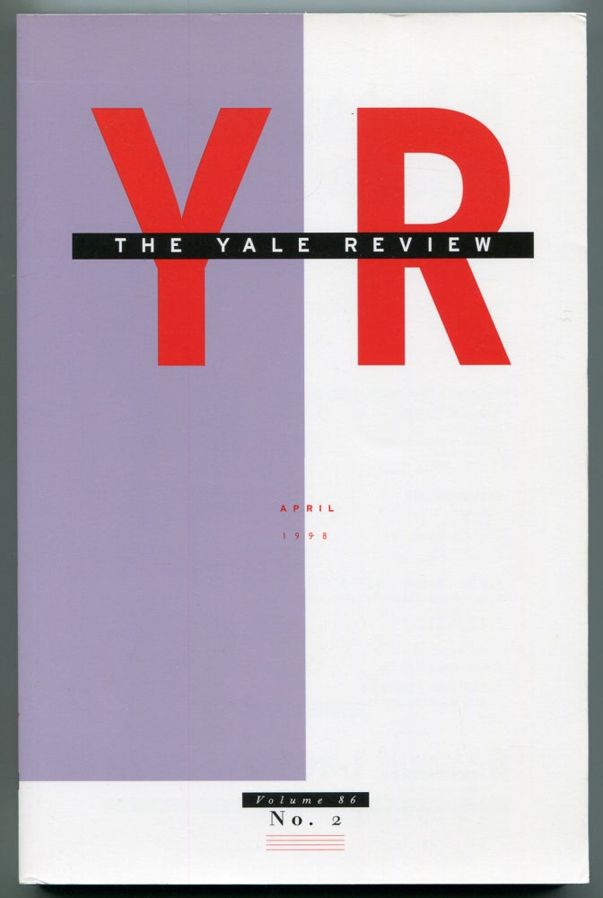 Item #544562 The Yale Review – Volume 86, Number 2, April 1998. J. D. McCLATCHY.