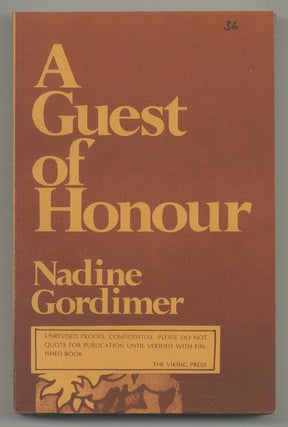 Item #544670 A Guest of Honour. Nadine GORDIMER