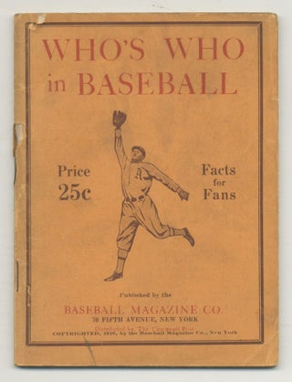 Item #544732 Who's Who in Baseball Authoritative Star Players' Records from There First Day in...