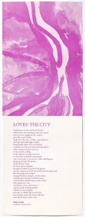 Item #545601 [Broadside]: Loves: The City. Pablo NERUDA