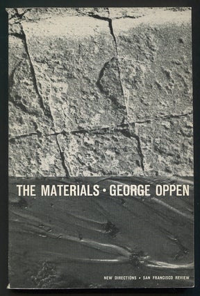 Item #545892 The Materials. George OPPEN