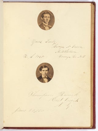 A Civil War Era Photographically Illustrated Autograph Book from the New York State Normal School (now SUNY Albany), 1860-62