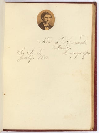 A Civil War Era Photographically Illustrated Autograph Book from the New York State Normal School (now SUNY Albany), 1860-62