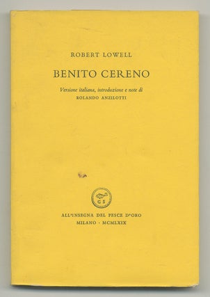 Item #546223 Benito Cereno. Robert LOWELL