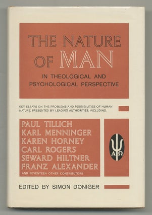 Item #546453 The Nature of Man in Theological and Psychological Perspective. Simon DONIGER