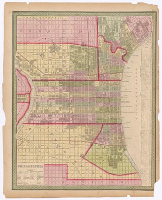 Item #546594 Color Map of Philadelphia circa 1880