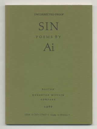 Item #546613 Sin: Poems. AI