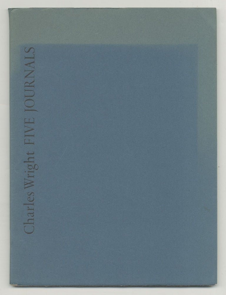 Item #546636 Five Journals. Charles WRIGHT.
