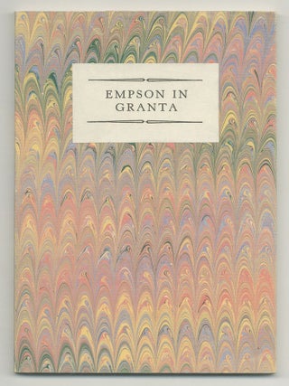 Item #546670 Empson in Granta: The Book, Film & Theatre Reviews of William Empson 1927-1929