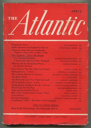 Item #546861 The Atlantic Monthly – April 1940, Vol. 165, No. 4