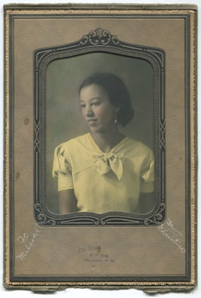Item #547145 Hand-tinted Portrait Photograph of an African-American Woman