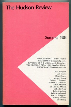 Item #547307 The Hudson Review – Volume XXXVI, Number 2, Summer 1983. Seamus HEANEY, Mary J....