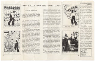 Item #547769 [Offprinted Broadside]: Why I Illustrate the Spirituals. Allan Rohan CRITE