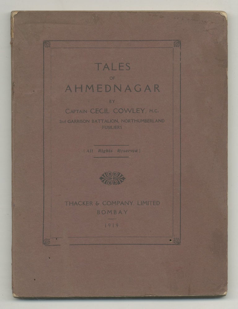Tales of Ahmednagar. Cecil COWLEY.