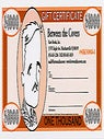Item #54788 Rare Books Gift Certificate bearing a portrait of William Faulkner. Inc Between the...
