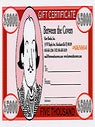 Item #54789 Rare Books Gift Certificate bearing a portrait of William Shakespeare. Inc Between...