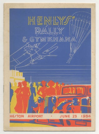 Item #547951 [Event Program]: Henlys' Rally & Gymkhana. Heston Airport, June 23 1934