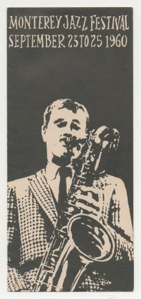 Item #548155 [Advertising Prospectus]: Monterey Jazz Festival September 23 to 25 1960