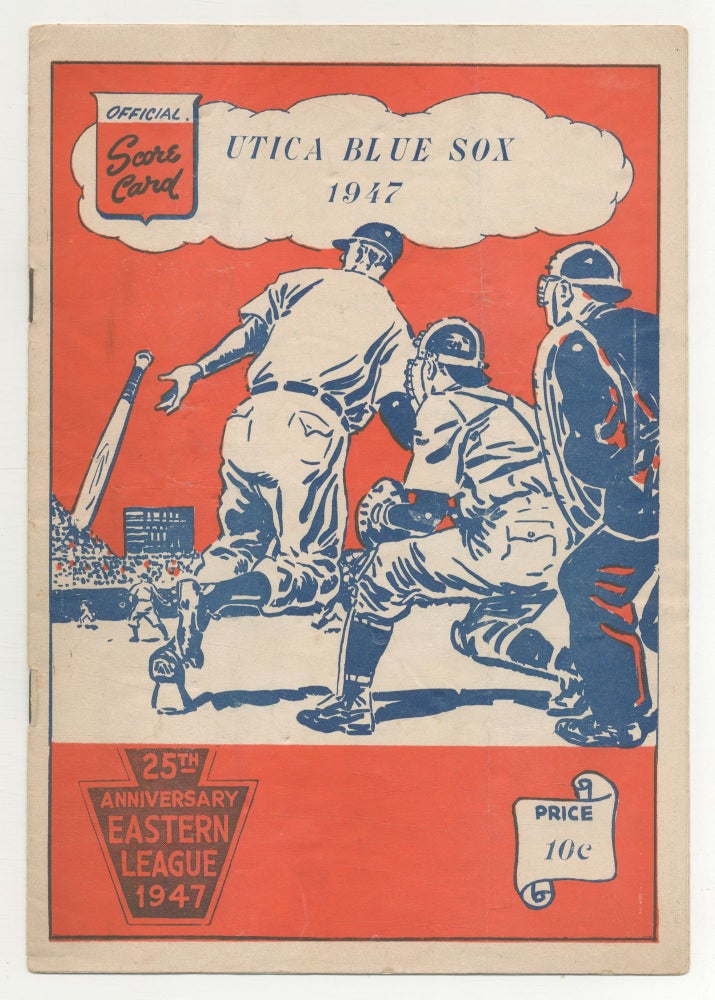 Program]: Official Score Card Utica Blue Sox 1947. Richie ASHBURN.