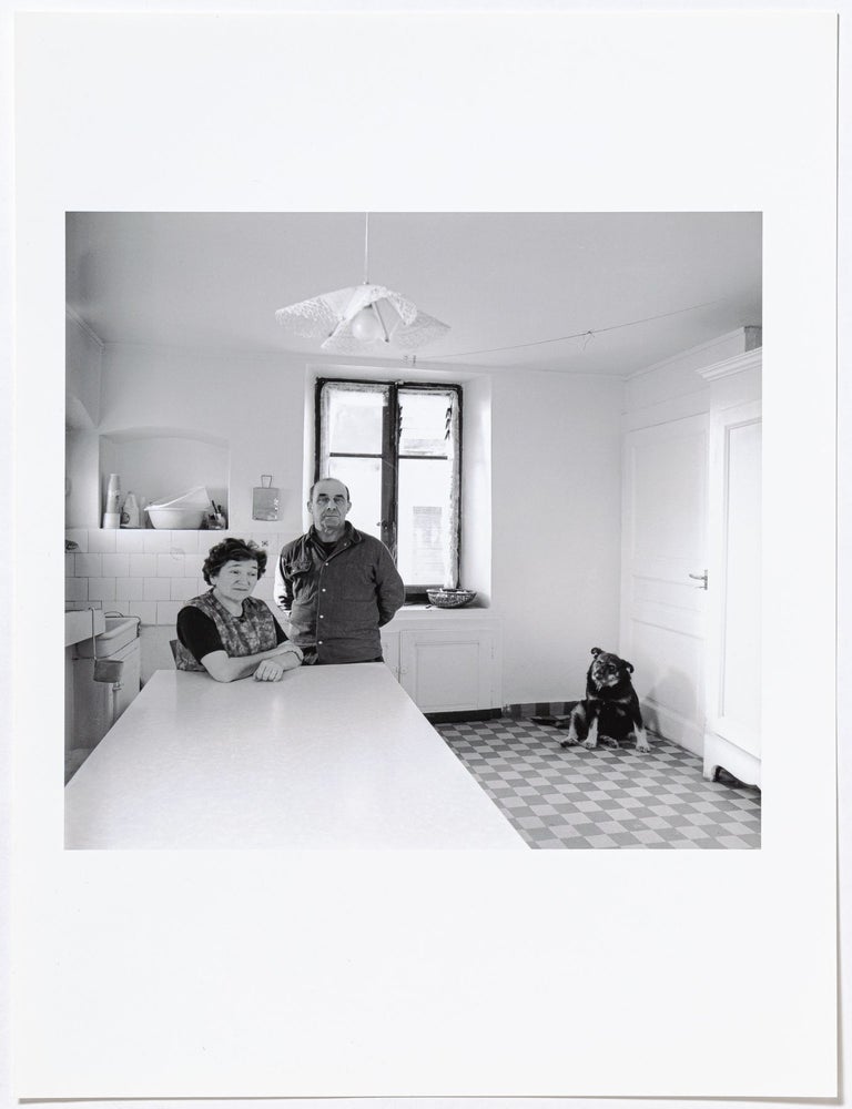 Portrait of a Couple in Grilly, France, 1971. Joel KATZ, photographer.