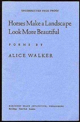Item #5486 Horses Make a Landscape Look More Beautiful. Alice WALKER