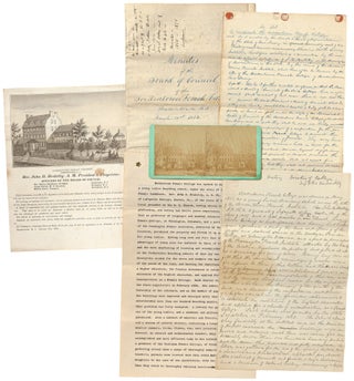 Item #548851 Archive of Documents of the Bordentown Female College of New Jersey