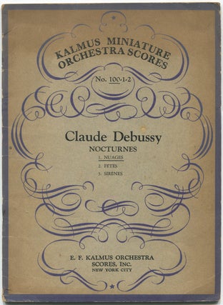 Item #548919 Kalmus Miniature Orchesta Scores No. 100-1-2: Claude Debussy Nocturnes: 1. Nuages,...
