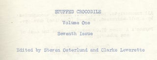 Stuffed Crocodile — Volume One, Seventh Issue