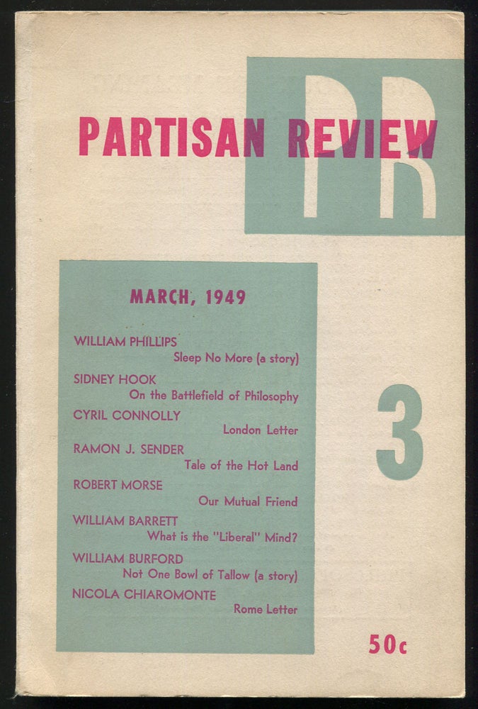 Item #549579 Partisan Review – Vol. XVI, No. 3, March 1949. William Phillips, Philip Rahv.