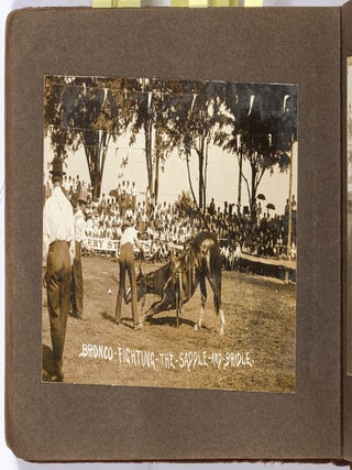 [Photo Album]: Images of Jesse Beery&rsquo;s Wild West Rodeo Exhibitions and Horse Training in Pleasant Hill, Ohio, 1911