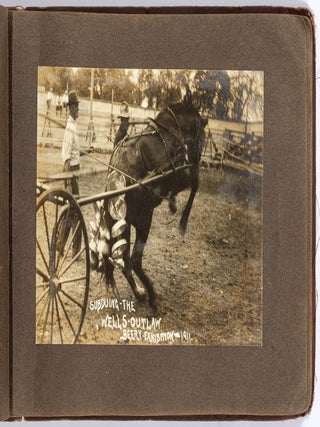 [Photo Album]: Images of Jesse Beery&rsquo;s Wild West Rodeo Exhibitions and Horse Training in Pleasant Hill, Ohio, 1911