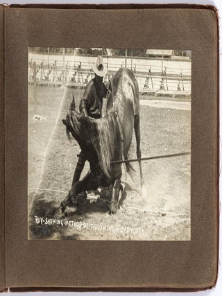 [Photo Album]: Images of Jesse Beery&rsquo;s Wild West Rodeo Exhibitions and Horse Training in Pleasant Hill, Ohio, 1911