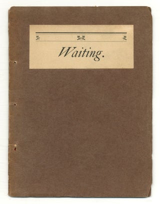 Item #550449 Waiting: A Poem & Two Letters. John BURROUGHS