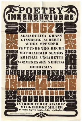 Item #550462 [Large Broadside]: Poetry International 1967: Organized by the Poetry Book Society