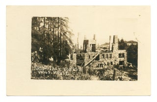 Item #550540 Real Photo post card: “Ruins Jack London Wolf House”. Jack LONDON