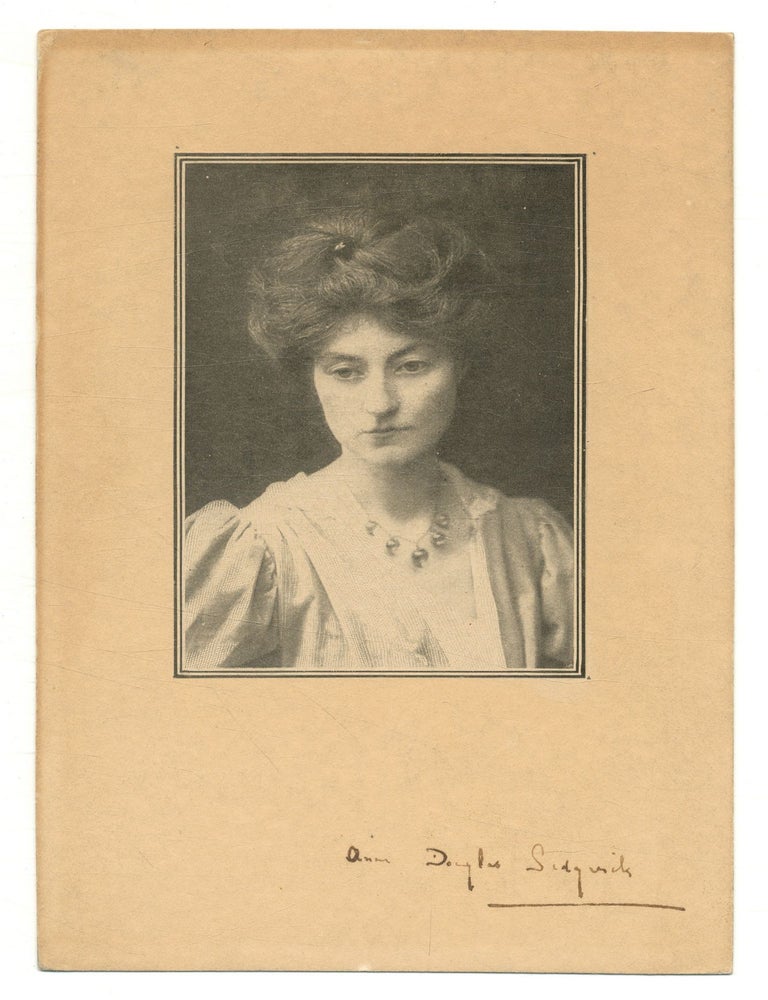 Item #550614 Signed Photographic Portrait of Anne Douglas Sedgwick. Anne Douglas SEDGWICK.