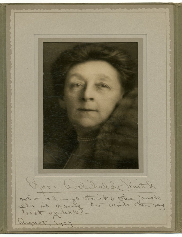 Item #550626 Signed Photographic Portrait of Nora Archibald Smith. Nora Archibald SMITH.