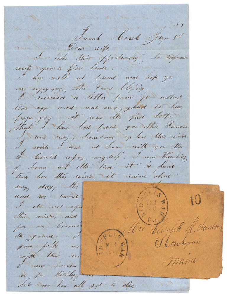 An 1855 Gold Rush Letter from Bidwell&rsquo;s Bar, California