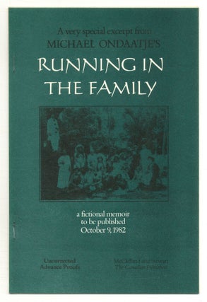 Item #551004 [Advance Excerpt]: Running in the Family. Michael ONDAATJE