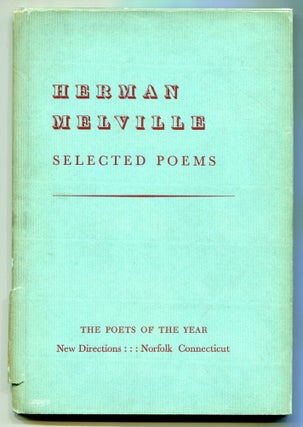 Item #552032 Selected Poems. Herman MELVILLE