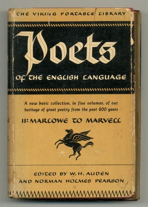 Item #552912 Poets of the English Language II: Marlowe to Marvell. W. H. AUDEN, Norman Holmes...