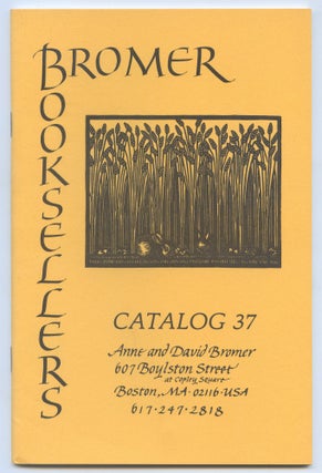 Item #553891 [Bookseller's Catalogue]: Bromer Booksellers: Catalog 37