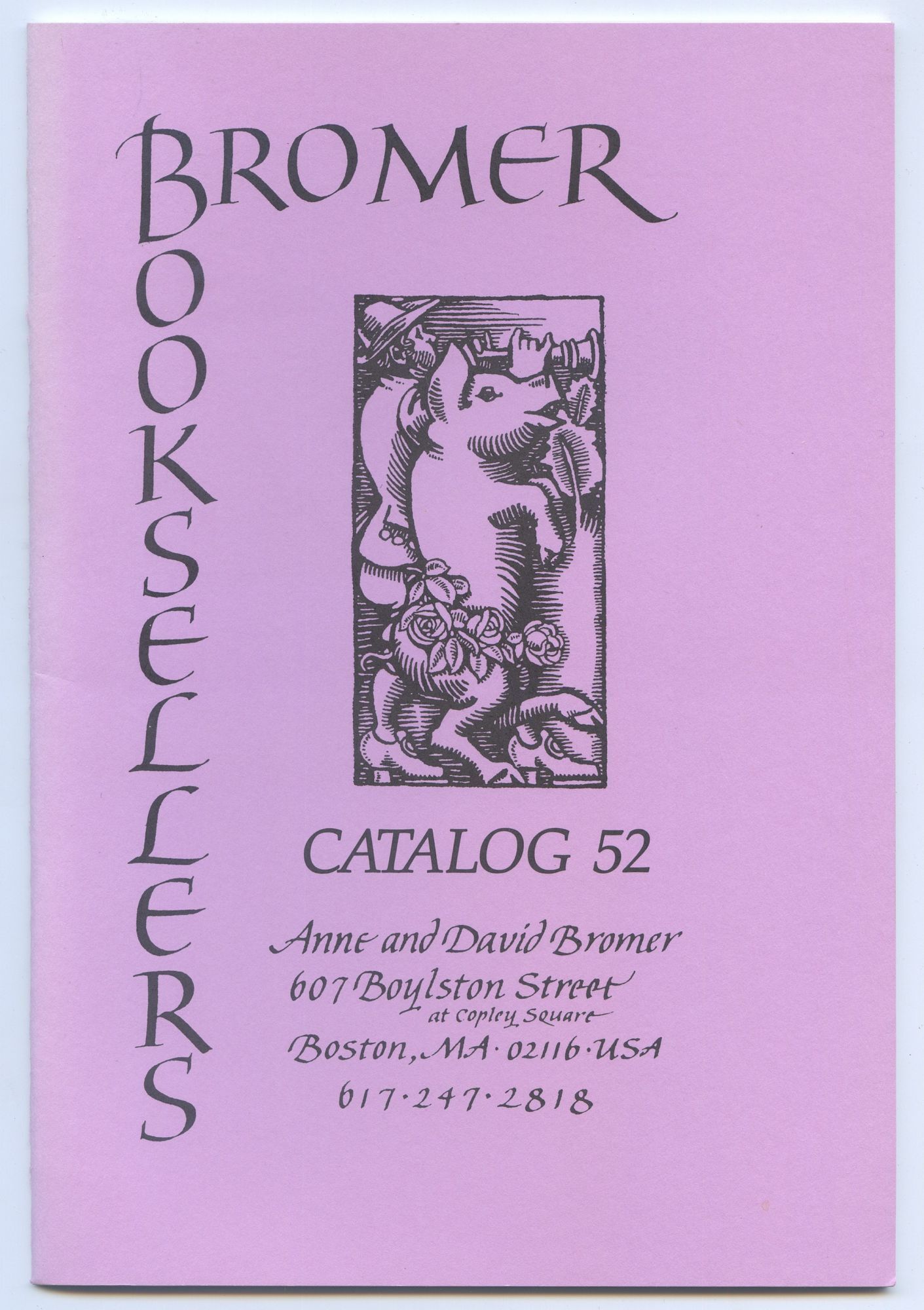 Bookseller Catalog : Bromer Booksellers: Catalog 52